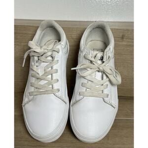Vans Off The Wall Boys Seldan 500714 White Casual Shoes Sneakers Size 3 Leather